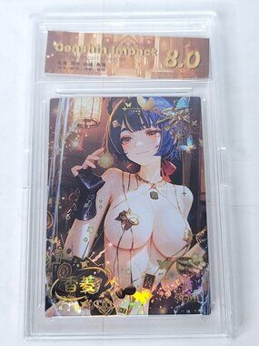 Yelan Paint Waifu Anime Trading Card Encased Genshin Impact Collection SLAB